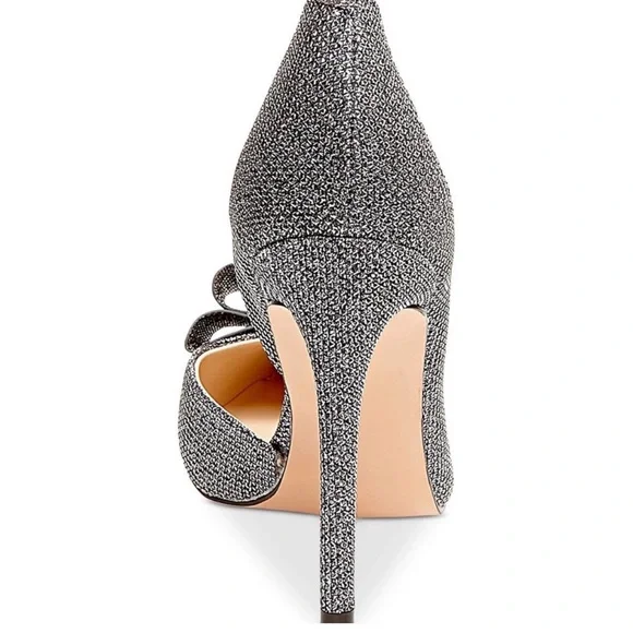Betsey Johnson Prince-p Pump in silver glitter - Picture 3 of 9